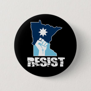 Bóton Redondo 5.08cm Resistir Minnesota Punho Erguido