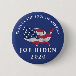 Bóton Redondo 5.08cm Restaure A Alma Da América Joe Biden 2020