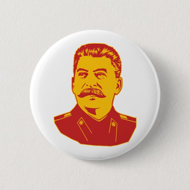 Bóton Redondo 5.08cm Retrato de Josef Stalin (Frente)