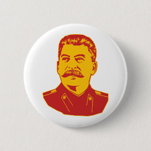 Bóton Redondo 5.08cm Retrato de Josef Stalin