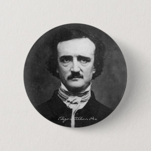 Bóton Redondo 5.08cm Retrato Edgar Allan Poe