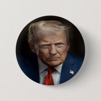Bóton Redondo 5.08cm Retrato Oficial do Presidente Donald Trump