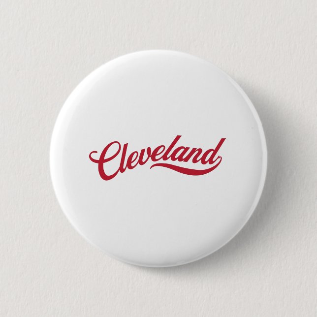Bóton Redondo 5.08cm Retro Cleveland (Frente)