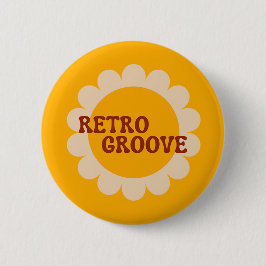 Bóton Redondo 5.08cm Retro Groove Button