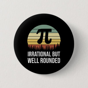 Bóton Redondo 5.08cm Retro Pi Day Irracional Mas Muito Funaroso