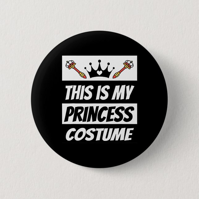 Bóton Redondo 5.08cm Retro Princess Costume Halloween Costume (Frente)