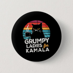 Bóton Redondo 5.08cm Retro Vintage Grumpy Ladras Para Kamala Zip Hoodie