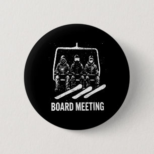 Bóton Redondo 5.08cm Reunião de Conselho de Snowboard Esquiador Elevado