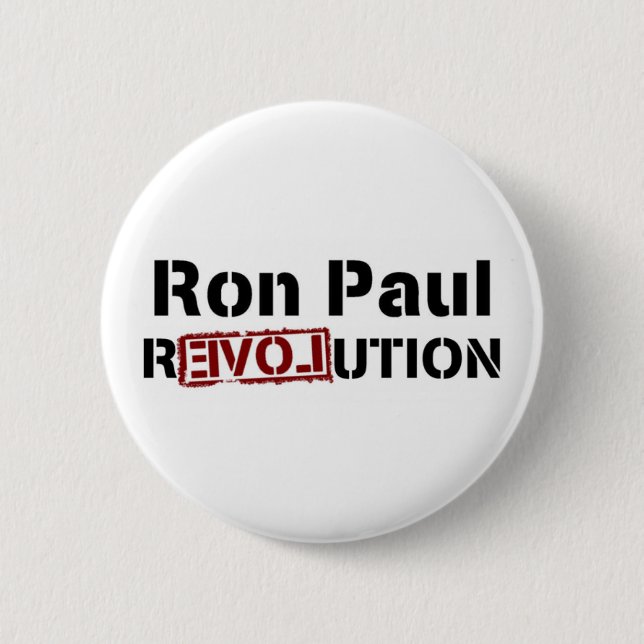 Bóton Redondo 5.08cm Revolução de Ron Paul (Frente)