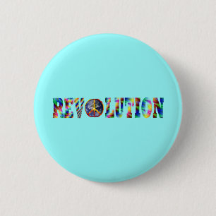Bóton Redondo 5.08cm Revolução do Hippie