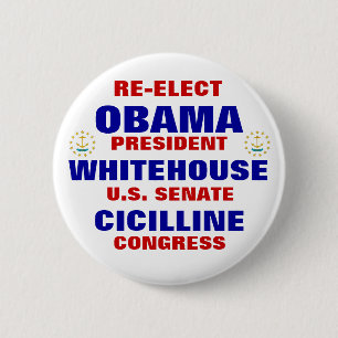 Bóton Redondo 5.08cm Rhode - ilha para Obama Whitehouse Cicilline
