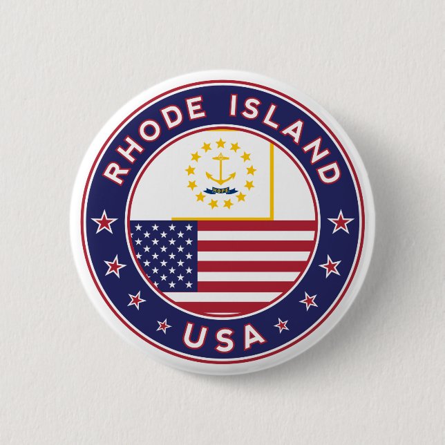 Bóton Redondo 5.08cm Rhode Island (Frente)