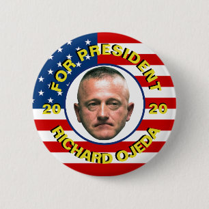 Bóton Redondo 5.08cm Richard Ojeda para o presidente 2020