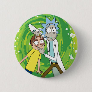 Bóton Redondo 5.08cm RICK AND MORTY™   Look At That