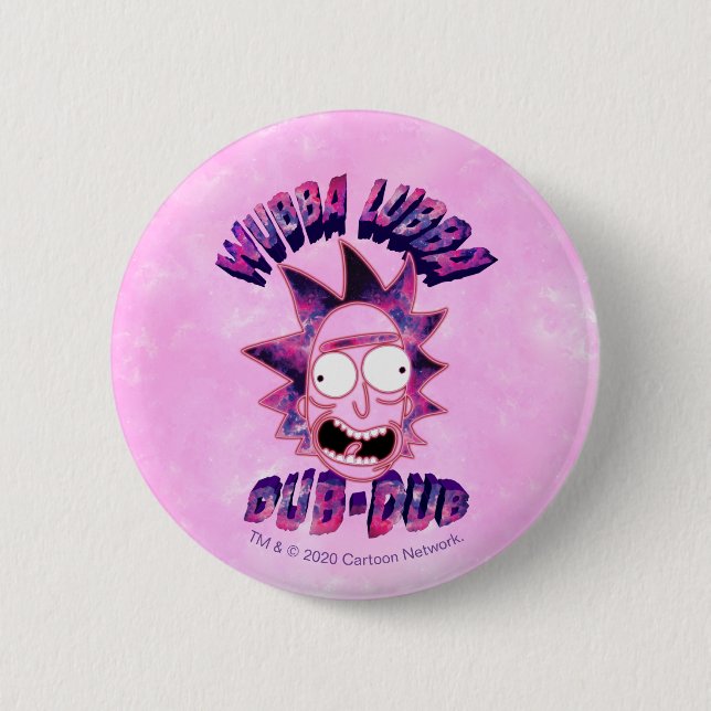 Bóton Redondo 5.08cm RICK E MORTY™ | Wubba Lubba Dub-Dub (Frente)