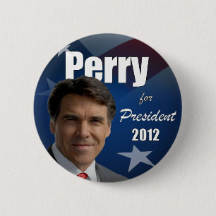 Bóton Redondo 5.08cm Rick Perry 2012