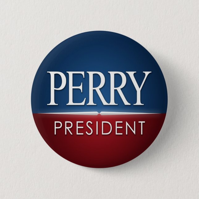 Bóton Redondo 5.08cm Rick Perry 2012 (Frente)
