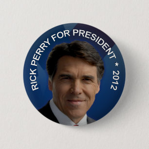 Bóton Redondo 5.08cm Rick Perry 2012