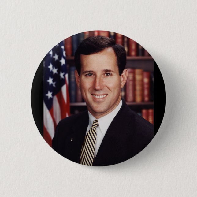 Bóton Redondo 5.08cm Rick Santorum (Frente)