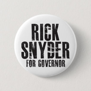 Bóton Redondo 5.08cm Rick Snyder para o governador 2010