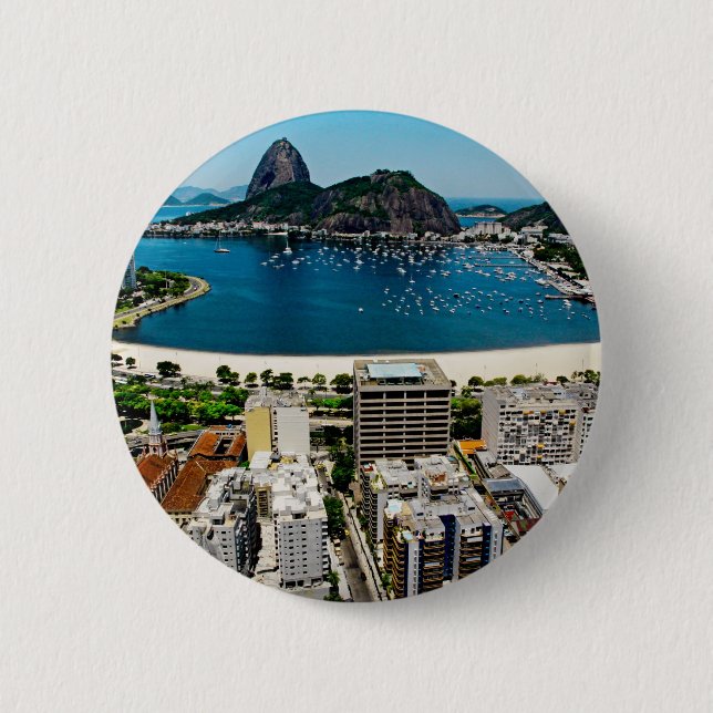 Bóton Redondo 5.08cm Rio de Janeiro (Frente)
