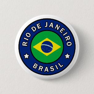 Bóton Redondo 5.08cm Rio de Janeiro Brasil