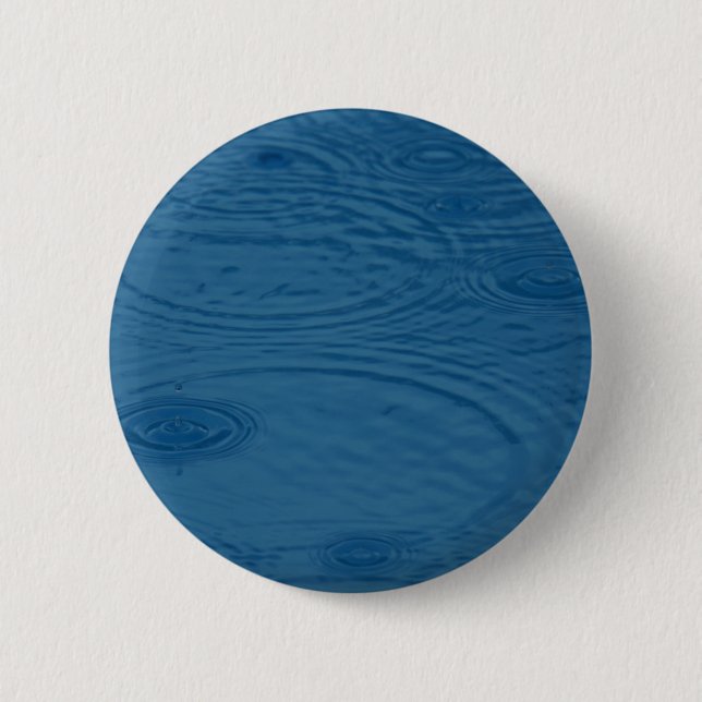 Bóton Redondo 5.08cm Ripais De Chuva (Ondas De Água Azul) (Frente)