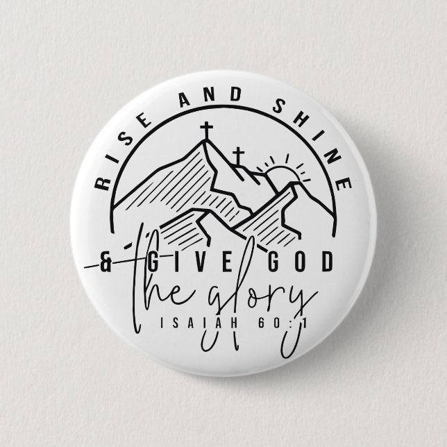 Bóton Redondo 5.08cm Rise e Brilho (Frente)