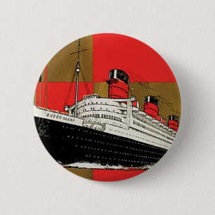 Bóton Redondo 5.08cm RMS Queen Mary