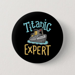 Bóton Redondo 5.08cm Rms Titanic Engraçado Especialista Retro Navio de
