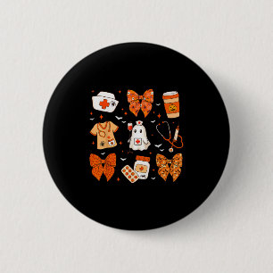Bóton Redondo 5.08cm Rn Cna Icu Enfermeiro Boo Coquette Custo Halloween