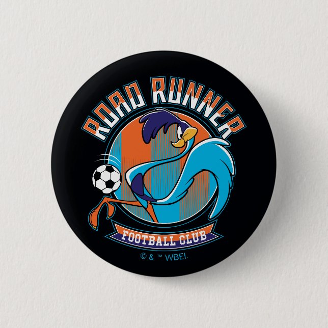 Bóton Redondo 5.08cm ROAD RUNNER™ Football Club Badge (Frente)