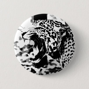Bóton Redondo 5.08cm Roaring Jaguar