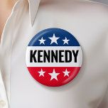 Bóton Redondo 5.08cm Robert F Kennedy JR 2024 - vintage Ike design<br><div class="desc">Um design divertido com o nome de Kennedy no estilo do botão I Like Ike da história. Um design patriótico para Kennedy concorrendo à presidência na eleição de 2024.</div>