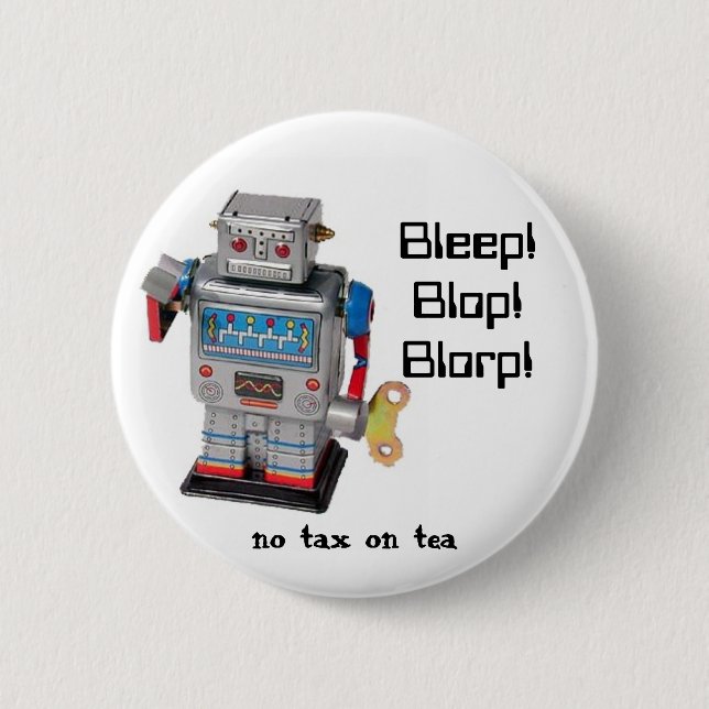 Bóton Redondo 5.08cm Robô (Frente)