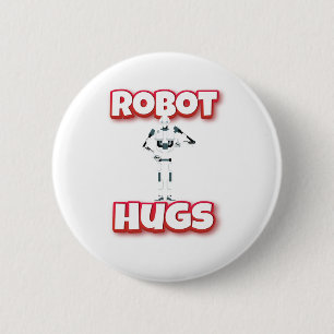 Bóton Redondo 5.08cm Robot Hugs