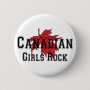 Bóton Redondo 5.08cm Rocha canadense das meninas