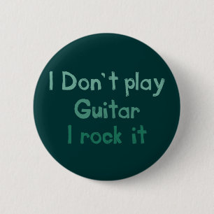 Bóton Redondo 5.08cm Rocha da guitarra ele botão