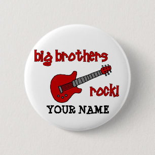 Bóton Redondo 5.08cm Rocha dos big brother! com guitarra
