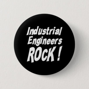 Bóton Redondo 5.08cm Rocha dos engenheiros industriais! Botão