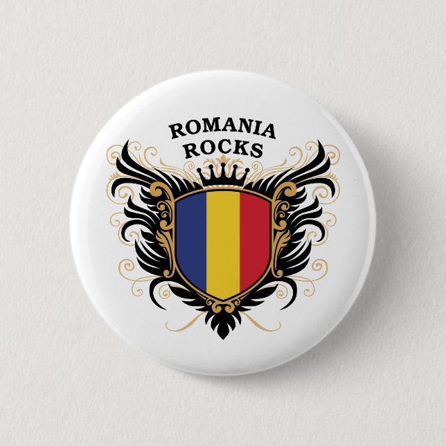 Bóton Redondo 5.08cm Rochas de Romania (Frente)