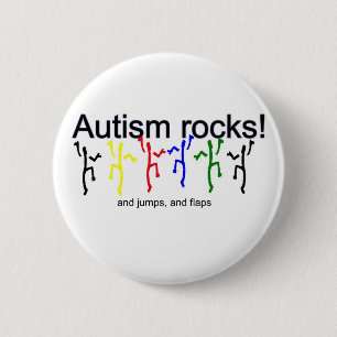 Bóton Redondo 5.08cm Rochas do autismo!