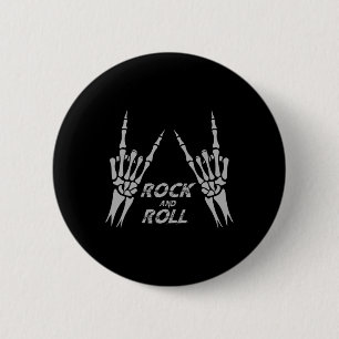Bóton Redondo 5.08cm Rock On Bynd Camisetas Para Mulheres Rock And Roll