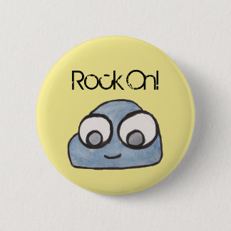 Bóton Redondo 5.08cm Rock On! Ilustração do Baby Rock