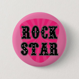 Bóton Redondo 5.08cm Rock Star Guitar Pick