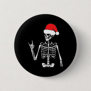 Bóton Redondo 5.08cm Rocker Skeleton Rocha Sobre O Fato De Figurar No N