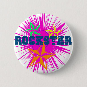 Bóton Redondo 5.08cm RockStar