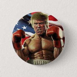 Bóton Redondo 5.08cm Rocky Trump: O campeão da liberdade das Pessoas