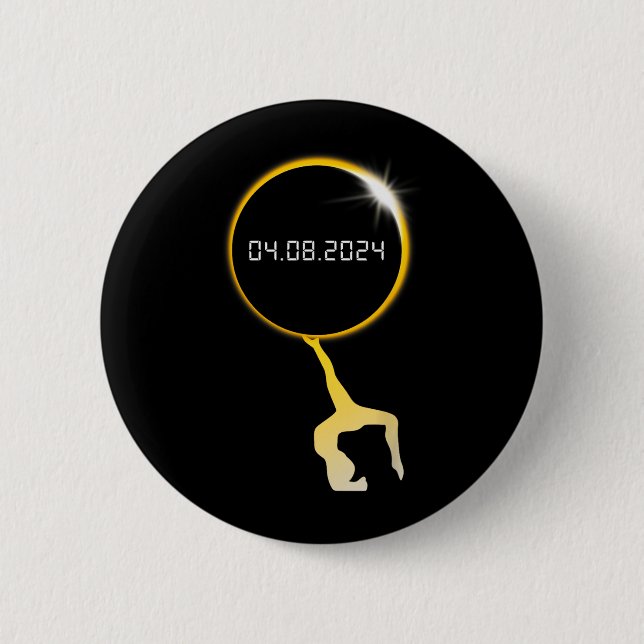 Bóton Redondo 5.08cm Roda Cartwheel De Ginástica Para Eclipse Solar Gin (Frente)