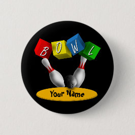 Bóton Redondo 5.08cm Rola uma boliche de Rama